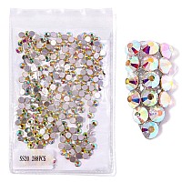 576Pcs Ss20 5Mm Crystals Ab Nail Rhinestones Round Flatback Nail Art Glass Gems Beads Stones For Nails Decoration Jewels Accesso