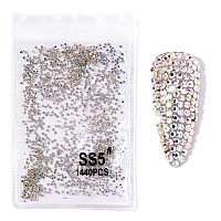 2880Pcs Ss5 18Mm Crystals Ab Nail Rhinestones Round Flatback Nail Art Glass Gems Beads Stones For Nails Decoration Jewels Acces