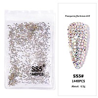 2880Pcs Ss5 18Mm Crystals Ab Nail Rhinestones Round Flatback Nail Art Glass Gems Beads Stones For Nails Decoration Jewels Acces