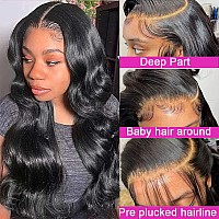 Wigmy Body Wave Lace Front Wigs 13X4 Hd Undetectable Lace Wigs Human Hair Pre Plucked With Baby Hair Natural Hairline Natural Br