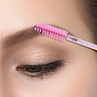 Gcqq 200Pcs Crystal Mascara Wands Pink Eyelash Spoolies Bendable And Lightweight Mascara Brushes For Extension Disposable Eye