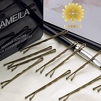 Kanprincess 100Pcs 2Inches Hair Pins Kit Hair Clips Secure Hold Bobby Pins Hair Clips For Women Girls And Hairdressing Salon Wit