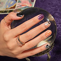 Dashing Diva Gloss Halloween Nail Strips Bat Magic Uv Free Long Lasting Cute Halloween Gel Nail Stickers Contains 32 Nai