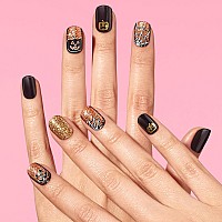 Dashing Diva Gloss Halloween Nail Strips Twisted Nightmare Uv Free Long Lasting Cute Halloween Gel Nail Stickers Contain