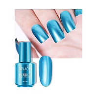 Kyda 18Ml Mirror Nail Polish Bright Colorful Nail Polish For Nail Art Longlasting Mirror Effect Nail Glue Gorgeous Reflective