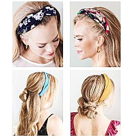 Ahoney 20 Pack Headbands For Girls Head Band For Womens Hair Cute Boho Headband Elastic Stretchy Twist Knotted Hair Bands Yoga