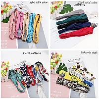 Ahoney 20 Pack Headbands For Girls Head Band For Womens Hair Cute Boho Headband Elastic Stretchy Twist Knotted Hair Bands Yoga