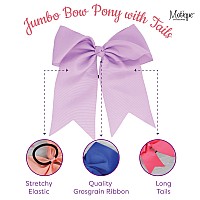 Jumbo Bow Pony With Tails Red