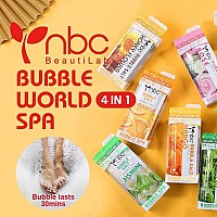 Nbc Beautilab Pedicure Kit Foot Soak Set Bubble Salt Sugar Scrub Massage Mask Massage Lotion In A Box 4 Step Foot Spa Kit F