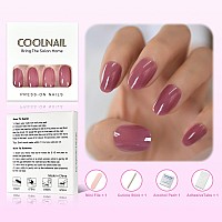 Coolnail Designed False Nail Full Cover Fake Nails Oval Ellipse Shape Short Full Cover Fake Nail Artificial False Nails Manicure