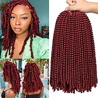 Xtrend 12 Inch 2 Packs Spring Twist Hair For Butterfly Faux Locks Mini Twist Crochet Braiding Hair Synthetic Fluffy Hair Extension For Women (Bug#)