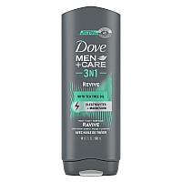 Dove Mencare Postworkout Body Wash For Men 3N1 Revive With Tea Tree Oil 18 Oz