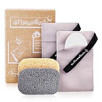 Myhomebody Soap Pocket Exfoliating Soap Saver Pouch Body Scrubber Sponge Exfoliator For Bath Or Shower For Large Bar Soap Or