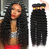 12A Brazilian Virgin Hair Pineapple Deep Wave 3 Bundles 24 24 24 300G Virgin Brazilian Remy Deep Wave Human Hair Bundles 100