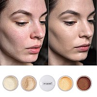 2 Pcs Phoera Setting Powder Control Oil Brighten Skin Color Cover Blemish Face Setting Loose Powder 02 Cool Beige