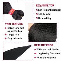 Prestretched Braiding Hair Original Kanekalon Braid Hair Extensions Hot Water Setting Crochet Hair Braids Yaki Texture Easy