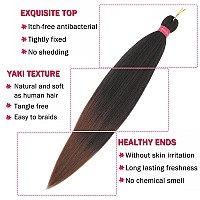 Prestretched Braiding Hair Original Kanekalon Braid Hair Extensions Hot Water Setting Crochet Hair Braids Yaki Texture Easy