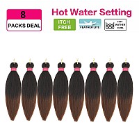 Prestretched Braiding Hair Original Kanekalon Braid Hair Extensions Hot Water Setting Crochet Hair Braids Yaki Texture Easy