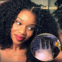 Nadula Curly Upgraded U Part Wig Human Hair 4X1 Inch Samll Leave Out For Black Women 10A Brazilian Curly Upart Wigs Remy Hair