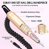 Subay Professional Electric Nail Drill Machine 30000Rpm Electrical Nail Efile Kit For Acrylic Nails Gel Nails Manicure Pedic