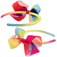 Siquk 12 Pieces Headbands For Girls With Grosgrain Ribbon Boutique Headbands