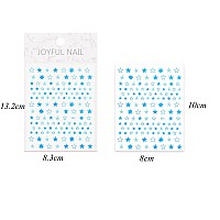 12 Colors Stars Nail Stickers For Women Girls Kids 3D Self Adhesive Star Nail Decals For Natural Fingernails And Acrylic Nails