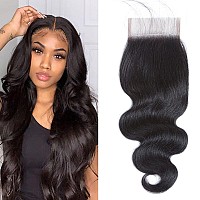 Body Wave Closure 4X4 Free Part Closure Brazilian Human Hair Closure Body Wave Lace Top Closure Human Hair 100 Unprocessed Virg