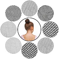 8 Pieces Invisible Hair Nets For Ballet Dance And Buns Natural Style Hair Covers For Women And Girls