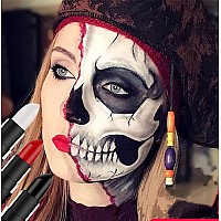 Go Ho 3 Pcs Makeup Clown White Creamblendable Stick Eye Black Sticks Face Body Paint Professional Halloween Sfx Makeupsafe F