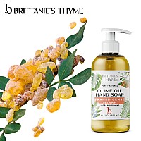 Brittanies Thyme Natural Hand Soap 12 Oz Pack Of 3 Frankincense Myrrh Castile Soap Made Olive Oil Natural Luxurious Ess