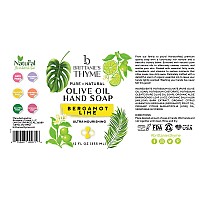 Brittanies Thyme Organic Natural Hand Soap 12 Oz Pack Of 3 Rosemary Peppermint Castile Soap Made Olive Oil And Natural L