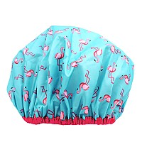 Reusable Shower Cap Bath Cap Lined Oversized Waterproof Shower Caps Large Designed For All Hair Lengths With Peva Lining