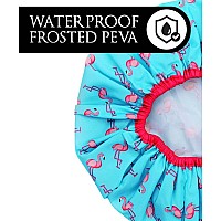 Reusable Shower Cap Bath Cap Lined Oversized Waterproof Shower Caps Large Designed For All Hair Lengths With Peva Lining