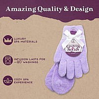 Moisturizing Socks And Gloves Set Purple Fuzzy Socks And Gloves With Aloe And Vitamin E For Women Womens Gifts For Selfcar