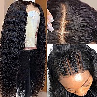 Super Idol Deep Wave Lace Front Wigs Human Hair 150 Density Pre Plucked 4X4 Lace Closure Brazilian Deep Wave Wigs For Black Wom