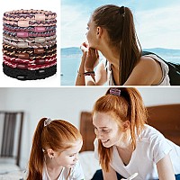 Chuangdi 12 Pieces Cotton Hair Ties Braided Hair Bands Elastic Hair Ties Ropes Braided Ponytail Holders Hair Accessories For Wom