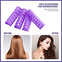 Syhood 28 Pieces Hair Roller 06 Inch Small Size Plastic Hair Rollers Hair Curlers With Steel Pintail Rat Tail Comb For Short L