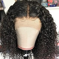 Jessica Hair Deep Wave Lace Front Wigs 13X4 Lace Front Wigs Human Hair Wigs For Black Women Curly Bob Wigs Pre Plucked With Baby