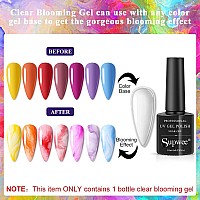 Supwee Universal Clear Blossom Gel Nail Polish Nail Painting Blooming Gel Polish Flower Marble Effect Nail Art Soak Off Uv Gel M