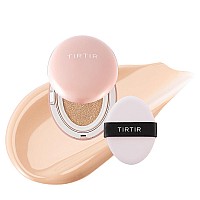 Tirtir Mask Fit All Cover Pink Cushion Foundation High Coverage Semimatte Finish Lightweight Flawless Corrects Redness K