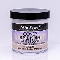 Cover White Peony Acrylic Powder Mia Secret 4 Oz