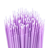 Gcqq 200Pcs Micro Applicator Brush Purple Micro Swabs For Eyelash Extensions 2Mm Microswab Applicators Disposable Micro Cotto