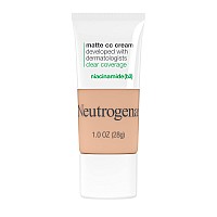 Neutrogena Clear Coverage Flawless Matte Cc Cream Fullcoverage Color Correcting Cream Face Makeup With Niacinamide B3 Hypoa