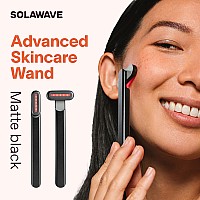 Solawave 4In1 Facial Wand And Renew Complex Serum Bundle Red Light Therapy For Face And Neck Microcurrent Facial Device Fo