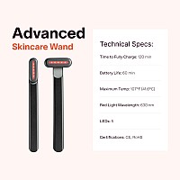 Solawave 4In1 Facial Wand And Renew Complex Serum Bundle Red Light Therapy For Face And Neck Microcurrent Facial Device Fo