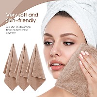 Syhood 12 Pieces Face Wash Cloth 12 X 12 In Makeup Remover Cloths Towel Coral Velvet Facial Microfiber Cloths Soft Fast Drying F