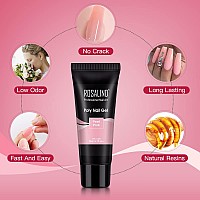 Pearl Pink Poly Extension Gel Rosalind 80Ml Pink Poly Nail Gel Builder For Nail Art Decoration Pink Nail Thickening Extension