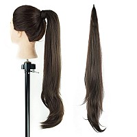 IMISSU Hair Extension Pony Tail Flexible Hair Ponytails Hairpieces (Brown)