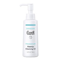 Curel Japanese Skin Care Facial Cleansing Oil For Face Oilbased Makeup Remover For Dry Sensitive Skin 5 Ounce Fragrance Fre