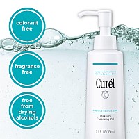 Curel Japanese Skin Care Facial Cleansing Oil For Face Oilbased Makeup Remover For Dry Sensitive Skin 5 Ounce Fragrance Fre